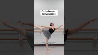 How to do developpe to croise devant passe par terre to 1st arabesque ballet balletteacher [upl. by Eciralc824]