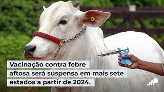 Vacinação contra febre aftosa será suspensa em mais sete estados a partir de 2024 [upl. by Matuag130]