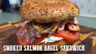 Smoked Salmon Bagel Sandwich [upl. by Oruhtra739]