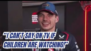 Max Verstappen Funny Explanation on why his Red Bull Car suddenly FLYING and got Pole in Qatar [upl. by Norita209]