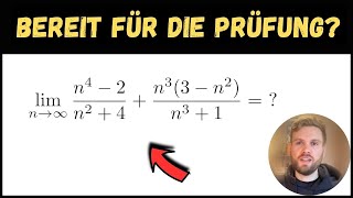 GRENZWERTE bestimmen  Übung für die Mathe KLAUSUR [upl. by Winonah262]