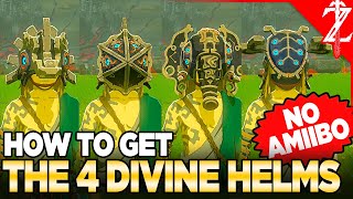 Get All 4 Divine Helms NO AMIIBO LocationUpgrades  Tears of the Kingdom [upl. by Sterner541]