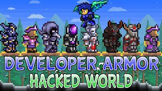 Terraria 124 IosAndroid All Developer ItemsWings Hacked World [upl. by Adnuahsor]