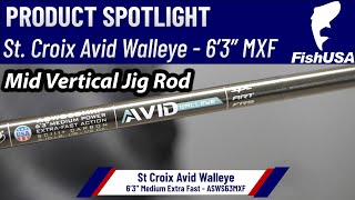 St Croix Avid Series Walleye Spinning Rod  ASWS63MXF  When To Use It [upl. by Almeeta]