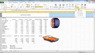 How to Add pictures and shapes in Excel 2010 [upl. by Ji]