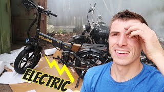 MY FIRST Electric Bicycle  Polarna M4 [upl. by Anertac478]