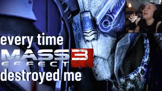 Mass Effect 3 reactions  every time ME3 destroyed me emotionally [upl. by Blim]