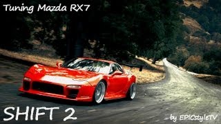 Need for Speed Shift 2 Unleashed  Tuning Mazda RX7 [upl. by Enelav]