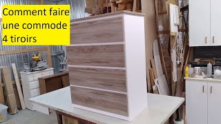 Comment fabriquer une commode 4 tiroirs [upl. by Elsy]