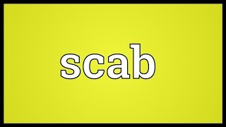 Scab Meaning [upl. by Sandra]