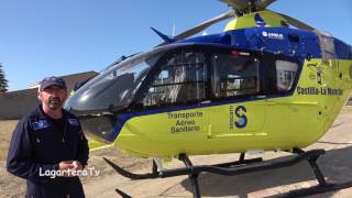 Helicóptero Sanitario del Sescam Piloto explica operativa [upl. by Turro]