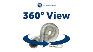 360 Degree View of the GE Appliances Flexible Aluminum 8 Transition Duct PM08X10085 [upl. by Towrey273]