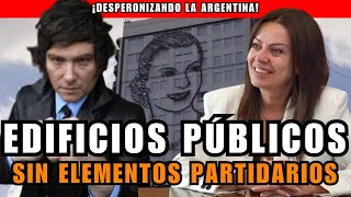 EDIFICIOS PÚBLICOS SIN ELEMENTOS PARTIDARIOS  DESPERONIZANDO ARGENTINA  ASN [upl. by Tnecniv]