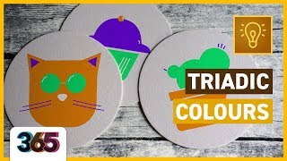 🔺 Triadic Colours  Theory Tutorial 66365 Days of Creativity [upl. by Wolbrom355]