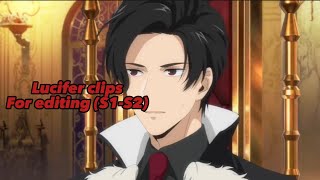 Lucifer clips for editing S1S2 Obey me The anime [upl. by Cohberg]