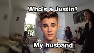 CouchSurfing Woman’s Claim Justin Bieber IS Her Husband [upl. by Ecreip]