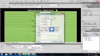 Basic Simple HTML CSS Registration Form in Dreamweaver Hindi [upl. by Skelly]