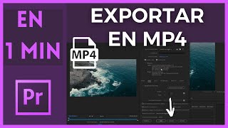 🎞️ Como Exportar un Video en formato MP4 en Adobe Premiere Tutorial  Con Atajos de Teclado [upl. by Bonnibelle]