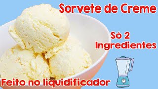 Se você tem um liquidificador e esse dois ingredientes faça esse sorvete Simplesmente delicioso [upl. by Donelle]