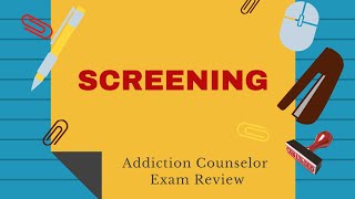 Dont Take the Addiction Counselor Exam Without These Screening Tools [upl. by Jp]