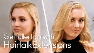 Get fuller hair with Hairtalk extensions [upl. by Reivilo178]