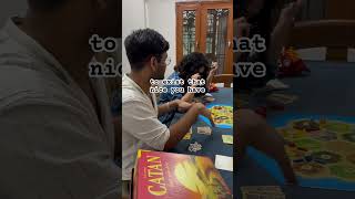 Law students take on Catan Who will claim victory CatanBoardGame BhopalVibes boardgamecafe [upl. by Ahsikyw14]