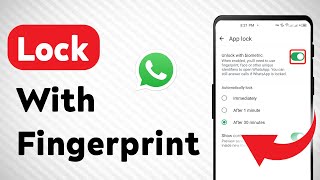 How to Lock WhatsApp With Fingerprint Updated [upl. by Ebonee]