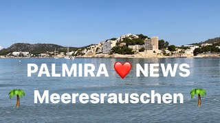 Paguera LIVE ❤️ Mallorca NEWS am Morgen vom PalmiraStrand 🌴 Beachwalk 🏖❤️ Warten am Flughafen ✈️ [upl. by Lamiv198]