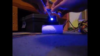 450nm  445nm  OVER 1W BLUE LASER HOMEMADE MODULE TEST [upl. by Ailla269]