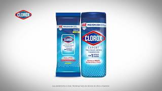 Toallitas desinfectantes Clorox® Expert 48 hs [upl. by Curley]