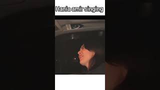 Hania amir singing🎤💯 haniaamir seharkhan kabhimainkabhitum fahadmustafa [upl. by Aivata]