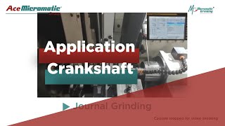 CBN 32 C80  Crankshaft Journal Grinding [upl. by Decca]