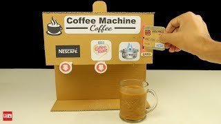 How to Make a Coffee Machine from Cardboard at Home [upl. by Ennovyhc368]