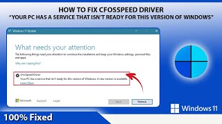 Fix cFosSpeed Driver Error in Windows 11  Windows 11 Update Error  cFosSpeed Driver [upl. by Morice550]