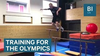 Watch freestyle skier Andri Ragettlis parkour training routine [upl. by Clim]