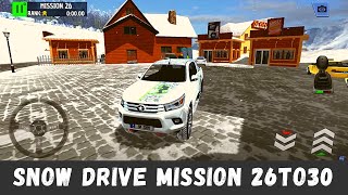 Snow Driver Mission 26 to 30 Car Simulator Android and iOS Gameplay [upl. by Latsyrhk]