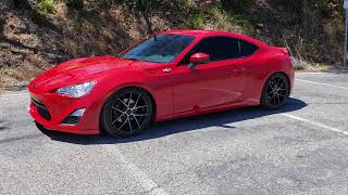 Update Scion FRS spec D Catback exhaust w resonator delete sound clip [upl. by Erin]