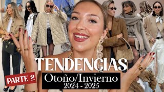 🔥 TENDENCIAS DE MODA Otoño  Invierno 20242025 PARTE 2 ✨ ¿Qué se va a llevar [upl. by Dinah]