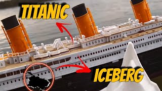 All Titanic and HMHS Britannic Ships Reviewed Launched and their Sinking Video at the Lake [upl. by Elehcar]