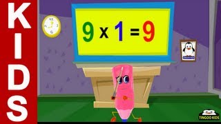 9 Times Table  kids songs amp nursery rhymes in English with lyrics [upl. by James834]