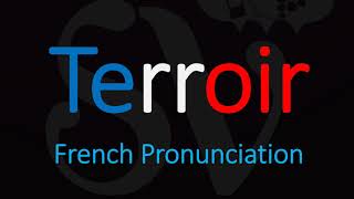 How to Pronounce Terroir French Wine Term Pronunciation [upl. by Lemieux43]