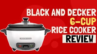 BLACK And DECKER RC506 6Cup Rice Cooker Review [upl. by Cayla292]