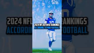 2024 NFL Defense Rankings According To Pro Football shorts [upl. by Goldfinch]