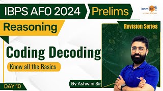 IBPS AFO 2024  IBPS AFO CodingDecoding in Reasoning for Prelims  By Ashwini Sir [upl. by Hnacogn]