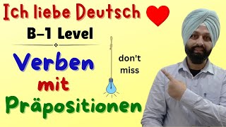 Best German Language Course Online  German Speaking  Festen Präpositionen B1 [upl. by Tomi]