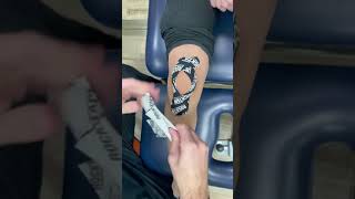 How to apply Kinesio Tape For Patella Knee Cap Pain and Support [upl. by Kenison575]