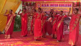 Veena Vadini Varde Saraswati Vandana Annual Function 2023 A S N Inter College Umaramau [upl. by Ahsit766]