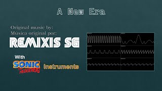 A New Era Original Music Sonic 1 instruments Oscilloscope view [upl. by Ebby]