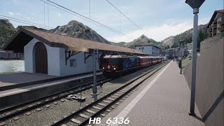 TSW4 Chur  Arosa  Arosalinie  RhB GE 44 II [upl. by Talie]