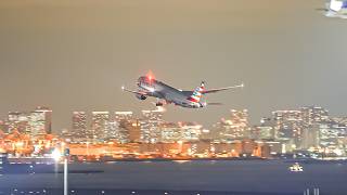 20 MINUTES IN AMAZING NIGHT PLANE SPOTTING at Haneda Airport HNDRJTT [upl. by Waring988]